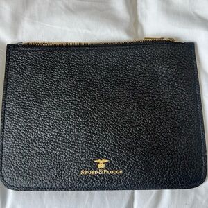 Sword and Plough leather pouch